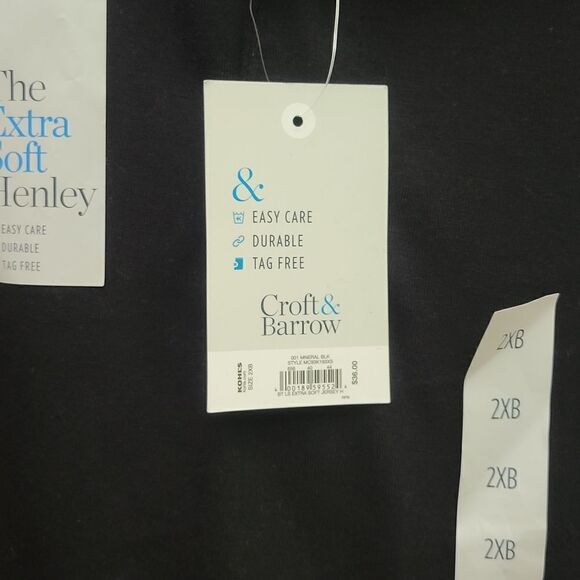 Mens Long Sleeve Black Tee - Picture 7 of 10